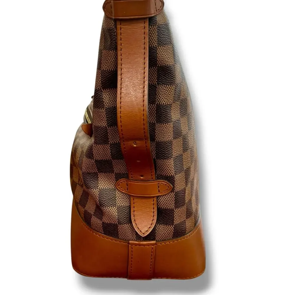 Authentic Louis Vuitton Diane Damier Ebene Shoulder Bag Hobo